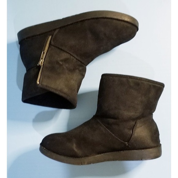 Womens SUEDE BOOTS WITH ZIPPER - Picture 7 of 9